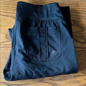 Women’s black Purple Label Healing hands scrub pants